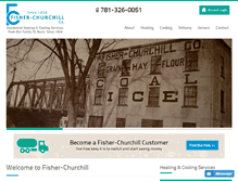 Tablet Screenshot of fisherchurchill.com